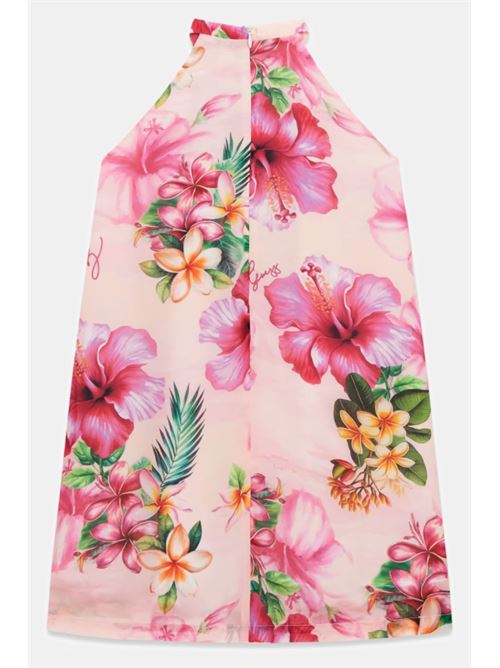chiffon ss dress GUESS | J6GK00 WA2T0P9LB